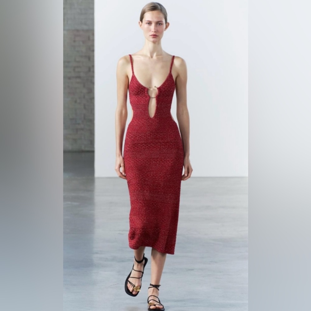 Zara Cut Out Knit Dress